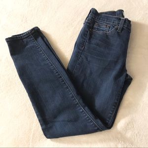J. Crew ToothPick Skinny Jeans Dark Wash 25